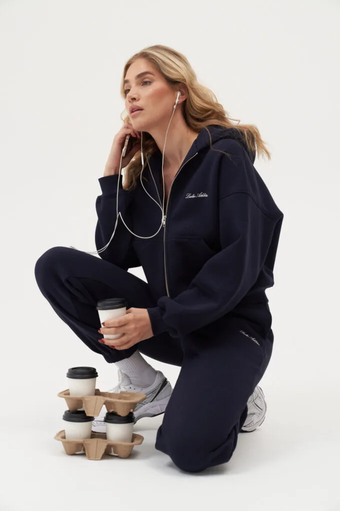 Zip Hoodie - Navy - Liáliá Athletics